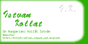 istvan kollat business card