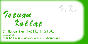 istvan kollat business card